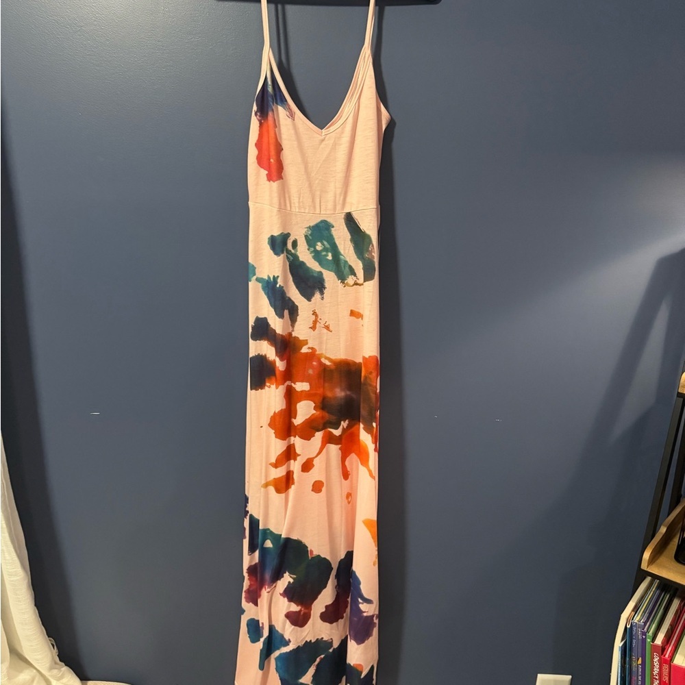 Colorful Tie-Dye Maxi Dress